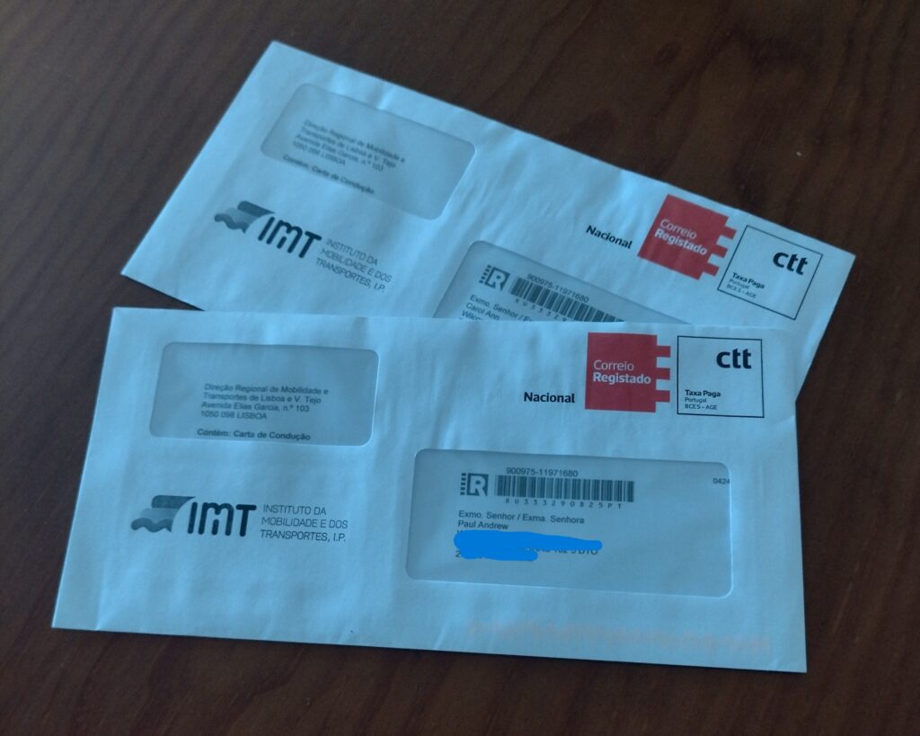 carta de condução renovaçao